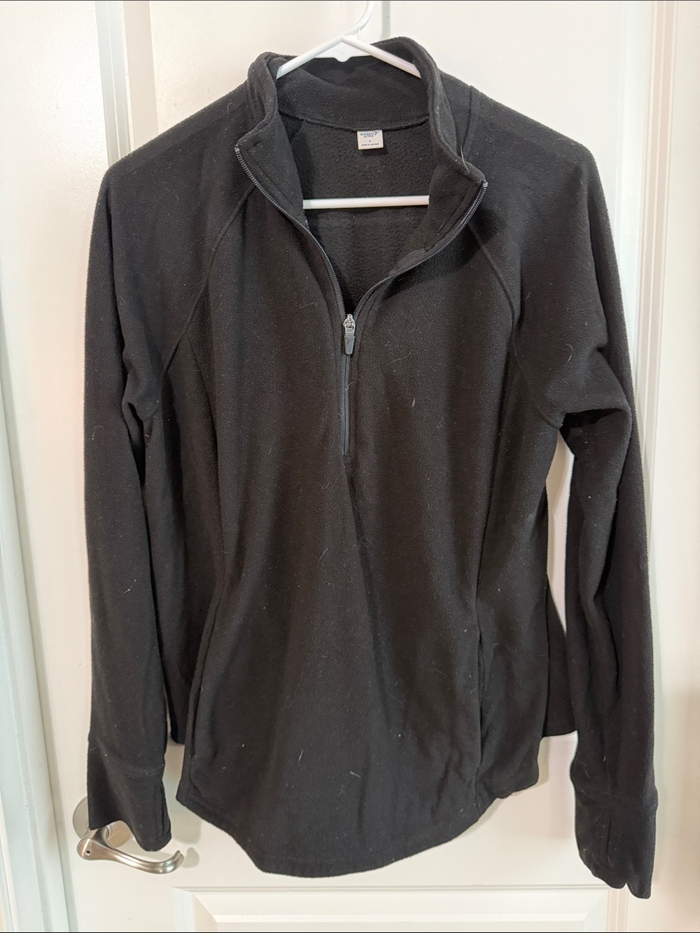Old Navy Black Quarter-Zip Fleece Pullover